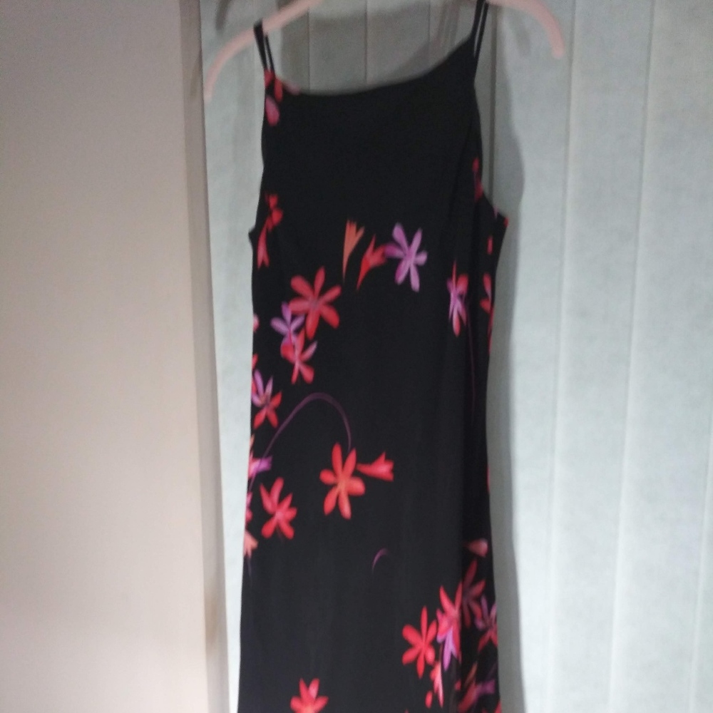Jones New York Dress-Blk/Red/Pnk/Orange Floral S-8